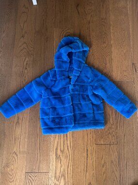 Apparis Unisex Kids Coat, Bright Blue, Like New, Size 12